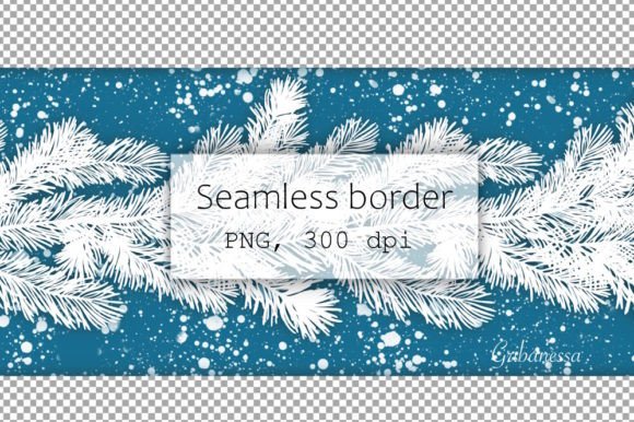 Christmas Blue Seamless Border Review