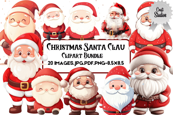 Christmas Santa Clau Clipart Bundle: A Review for Illustrations Sellers
