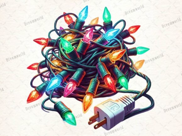 Funny Christmas Light Sublimation Png for Brand Illustrations