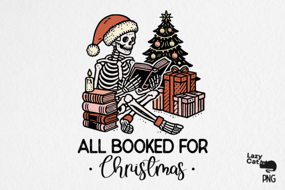 Funny Christmas Skeleton PNG Sublimation for Creative Illustrations