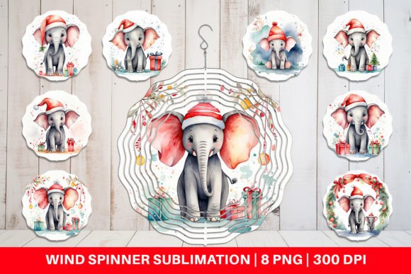 Wind Spinner Christmas Elephant: A Review of Seasonal Illustrations for Publishers